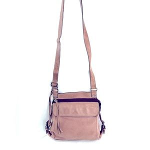 Fossil Purple Leather Small Crossbody Bag Front Flap Back Organizer zb2130